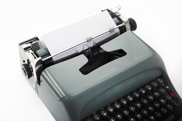 Retro typewriter isolated