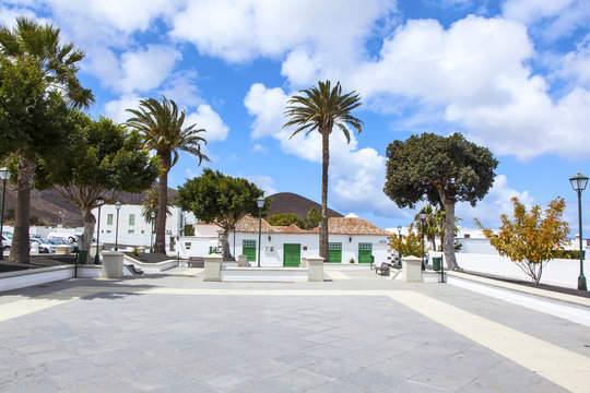 beautiful  market place in Yaiza
