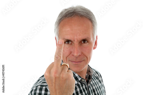 Mittelfinger Zeigen Mittelfinger Zeigen