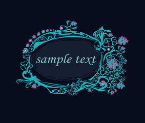 abstract frame with space for your text