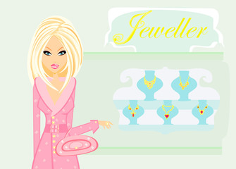 Girl and jewellerys