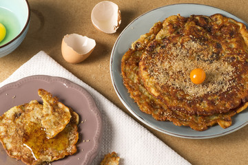 Pfannkuchen von oben