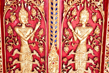 Thai statue door style  of church