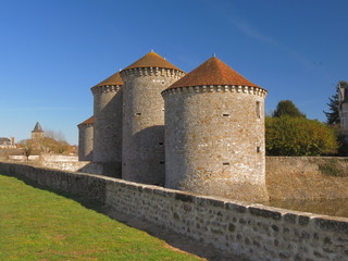 Fototapeta na wymiar Château de Bourg-Archambault Wiedeń Poitou-Charente