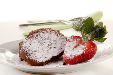 home made chocolate sponge roll
