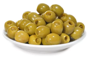 Foto auf Acrylglas Vorspeise Vorspeise gefüllte Oliven.