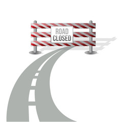 Closed road illustration