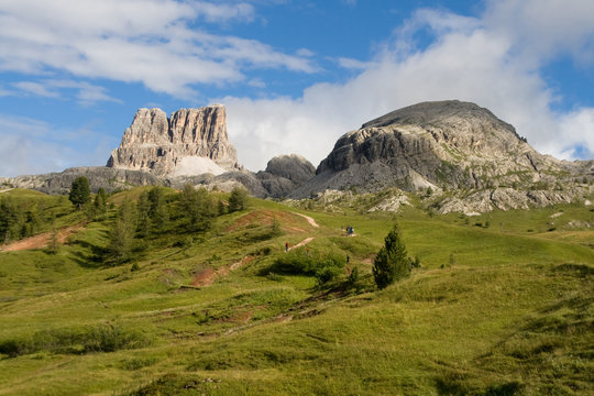Hiking area in Dolomites