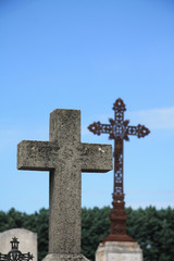 Cross ornament on a grave