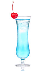 Alcohol blue margarita cocktail