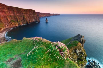 Foto op Canvas Cliffs of Moher at sunset in Co. Clare, Ireland © Patryk Kosmider