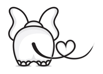 Fototapeta premium Elephant in love