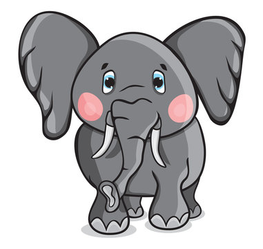 Cute cartoon elephant