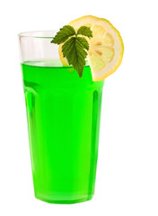 green peppermint cocktail