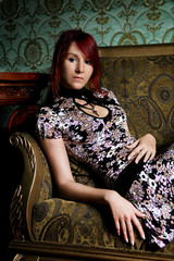 Fototapeta premium redhead girl