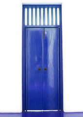 Blue chinese door style