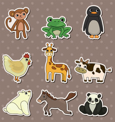 Obraz premium animal stickers