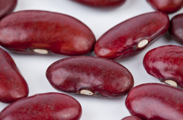 Red bean isolated on white