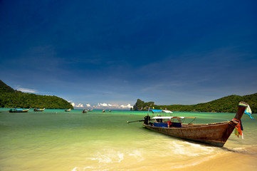 Boat at Phuket Beach Thailand