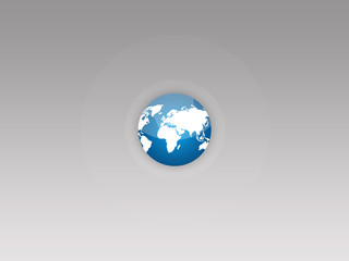 Blue Earth, silver ring background