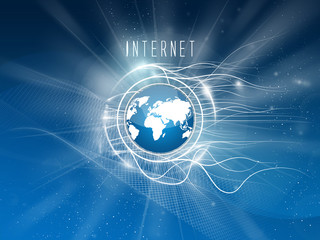 Fototapeta na wymiar Internet services, text up, background
