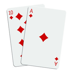 Blackjack - 21 en carreau