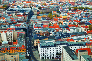 Naklejka premium Aerial View of Berlin