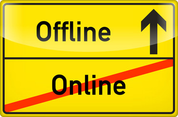 Obraz premium Online > Offline