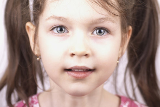 Portrait of little beautiful girl