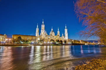 Our Lady of the Pillar Basilica at Zaragoza, Spain