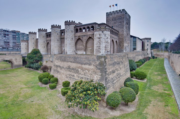 Obraz premium Aljaferia Palace at Zaragoza, Spain