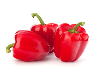 red pepper isolated on white background