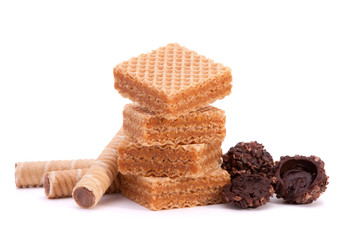Wafers or honeycomb waffles