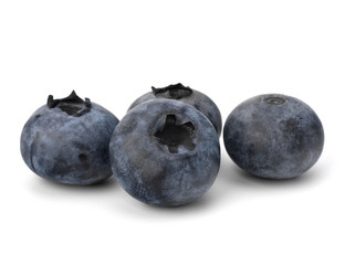 Obraz premium Bilberries or whortleberries cutout