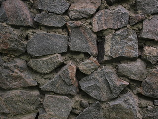 wall from a grey stone