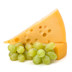 Perfect bunch of grapes and cheese