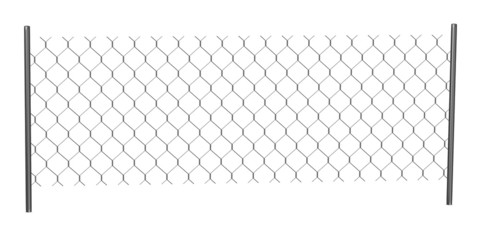 3d render of chain fence