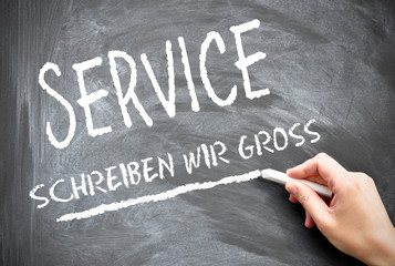 Service schreiben wir gross