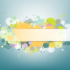 Colorful ink painting background. vector illustration