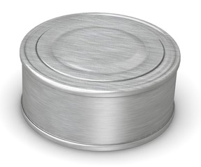 3d render of food can