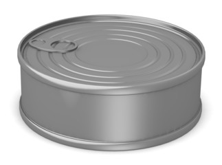 3d render of food can