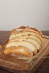 pane cotto al forno, assortimento