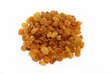 Raisins isolated on a white background