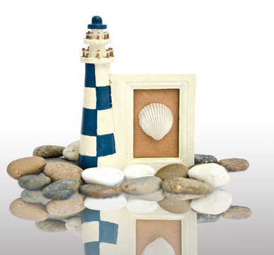 lighthouse wooden frame