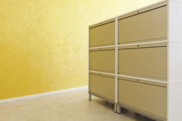 modern office interior design, cabinet