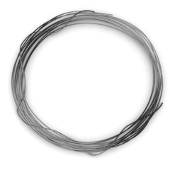 3d render of wire (from metal)