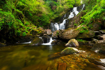 Torc waterfall in Killarney National Park, Ireland