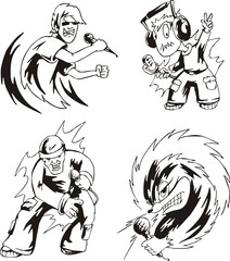 Fototapeta premium Music characters