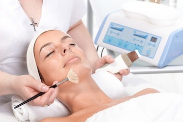 Beauty treatment at beautician
