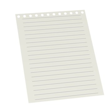 3d render of small paper for notes